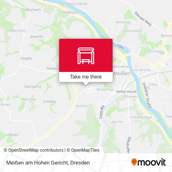 Карта Meißen am Hohen Gericht