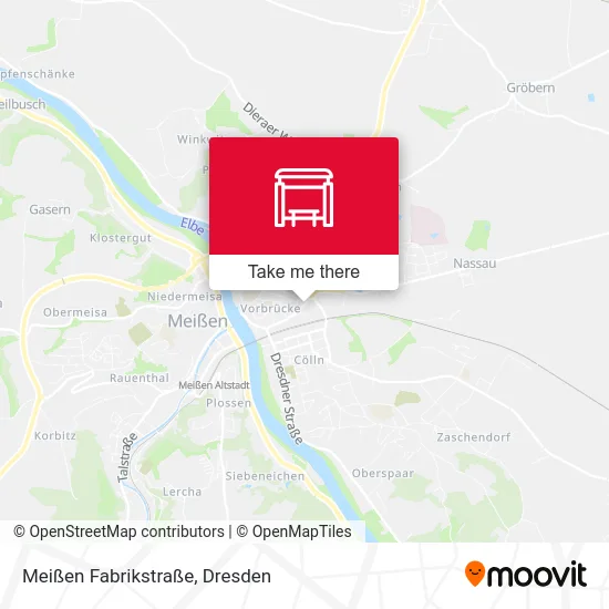Карта Meißen Fabrikstraße