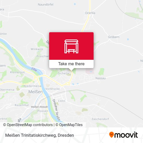 Карта Meißen Trinitatiskirchweg