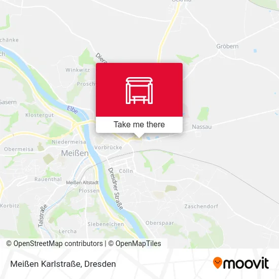 Карта Meißen Karlstraße