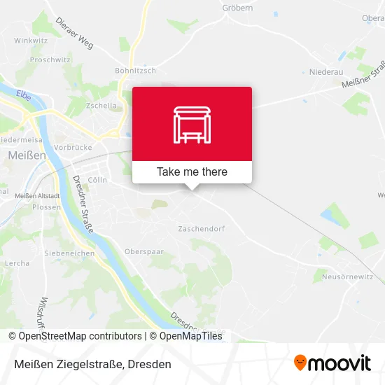 Карта Meißen Ziegelstraße
