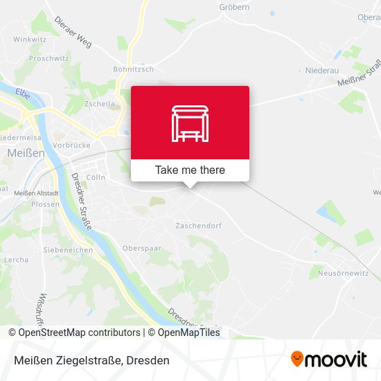 Карта Meißen Ziegelstraße