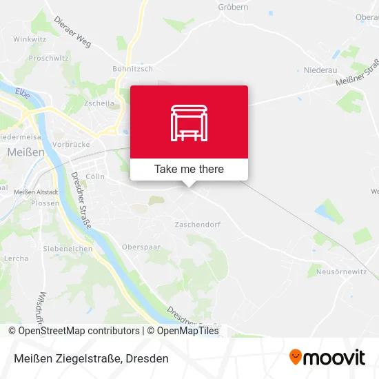 Карта Meißen Ziegelstraße
