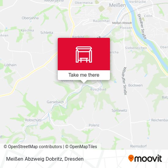 Карта Meißen Abzweig Dobritz