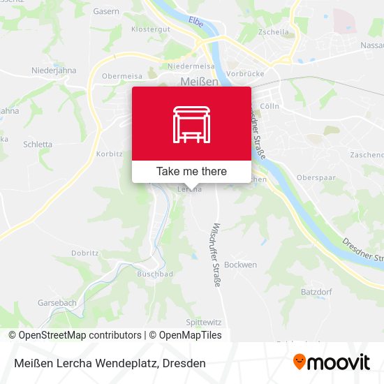 Карта Meißen Lercha Wendeplatz