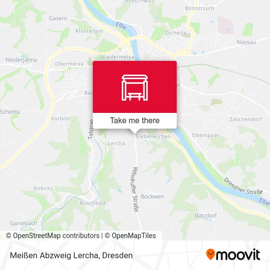 Карта Meißen Abzweig Lercha