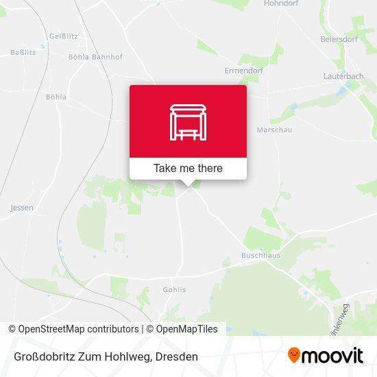 Карта Großdobritz Zum Hohlweg