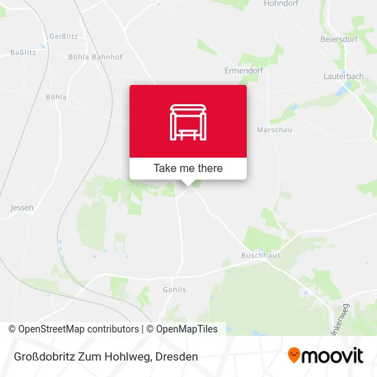Карта Großdobritz Zum Hohlweg