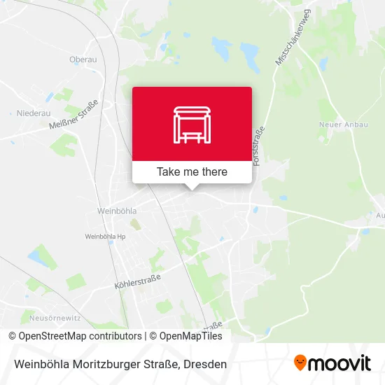 Карта Weinböhla Moritzburger Straße