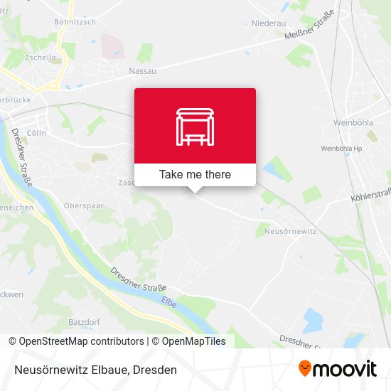Карта Neusörnewitz Elbaue