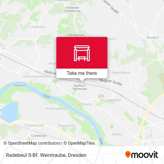 Карта Radebeul S-Bf. Weintraube