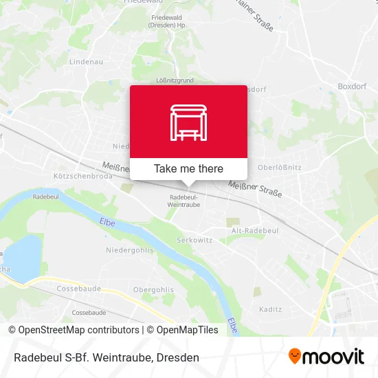 Карта Radebeul S-Bf. Weintraube