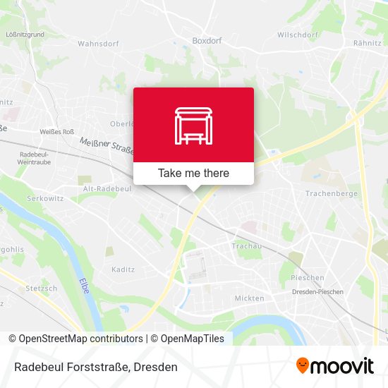 Карта Radebeul Forststraße