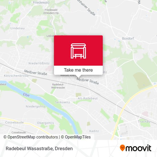 Карта Radebeul Wasastraße
