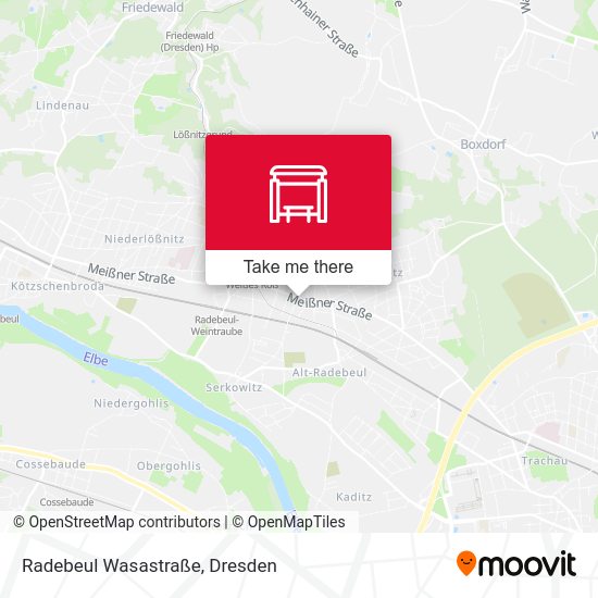 Карта Radebeul Wasastraße