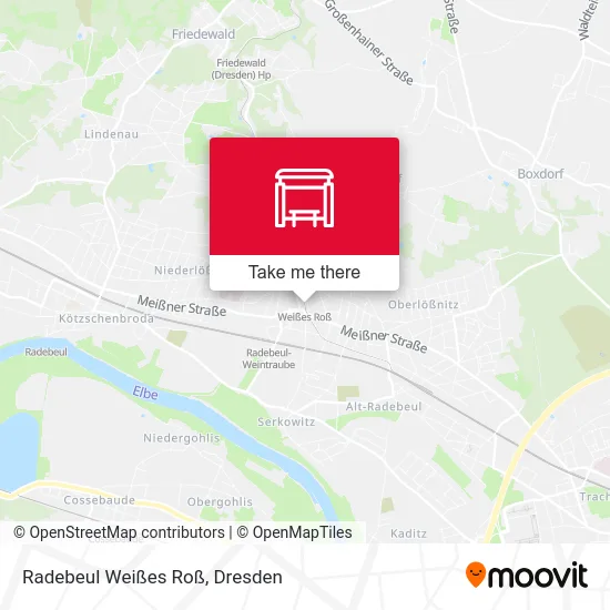 Карта Radebeul Weißes Roß