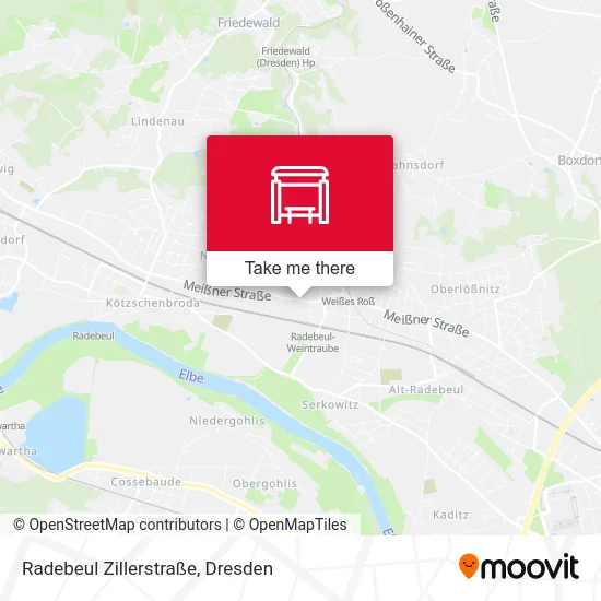 Карта Radebeul Zillerstraße