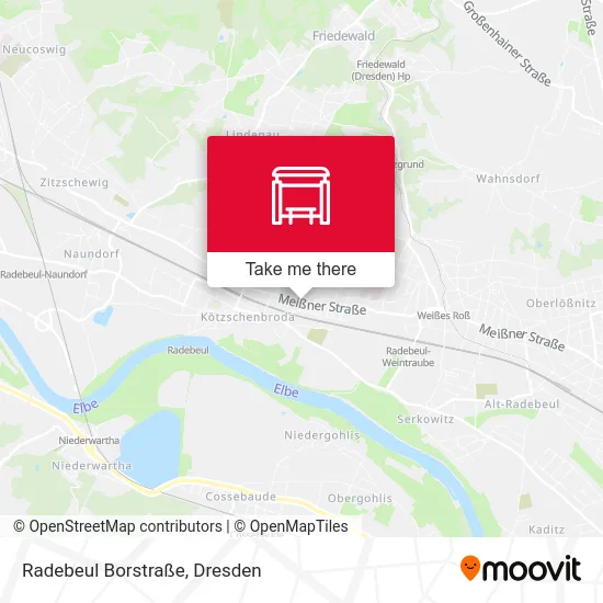 Карта Radebeul Borstraße