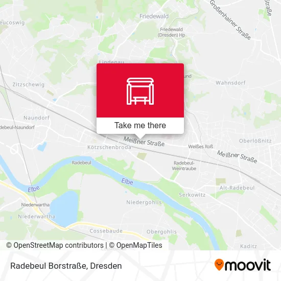 Карта Radebeul Borstraße