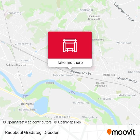 Карта Radebeul Gradsteg