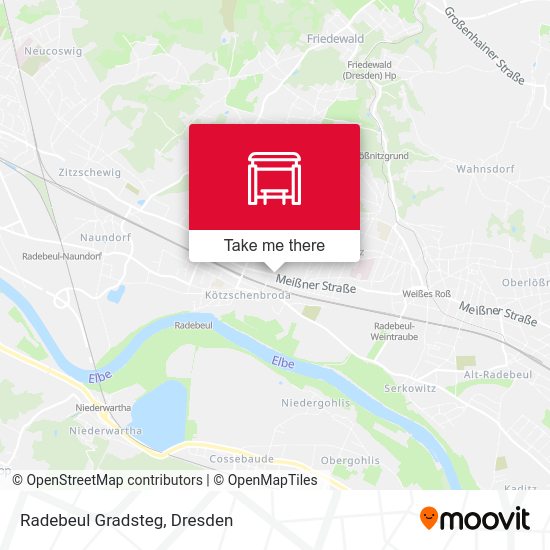 Карта Radebeul Gradsteg