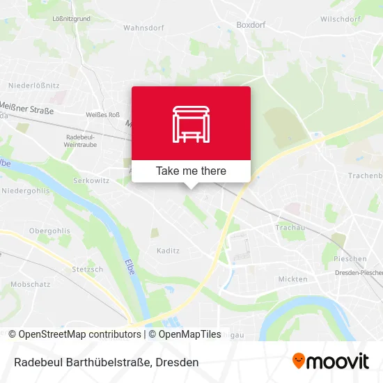 Radebeul Barthübelstraße map