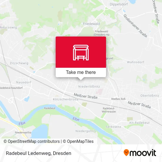 Карта Radebeul Ledenweg
