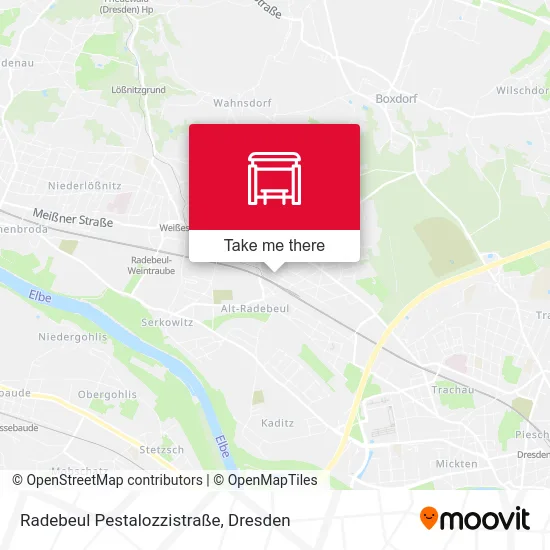 Radebeul Pestalozzistraße map