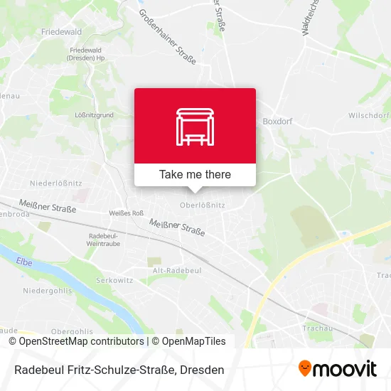 Radebeul Fritz-Schulze-Straße map