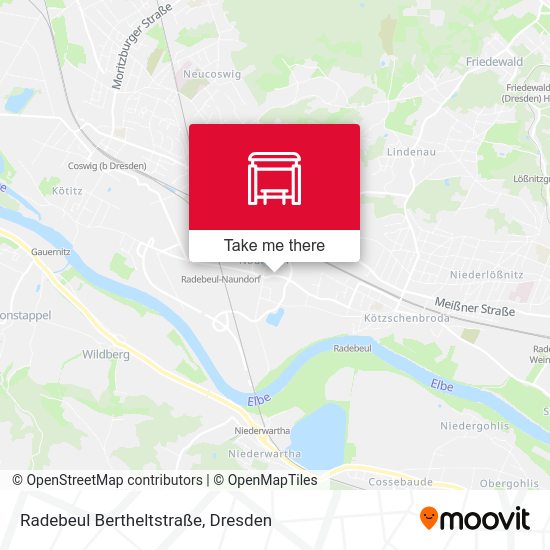 Карта Radebeul Bertheltstraße