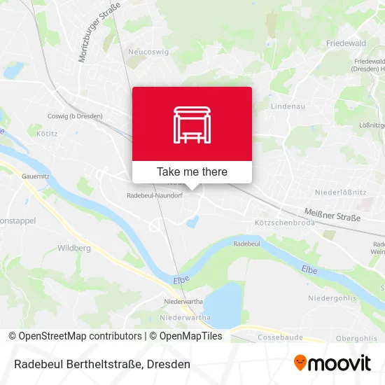 Карта Radebeul Bertheltstraße