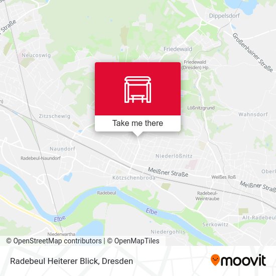 Карта Radebeul Heiterer Blick