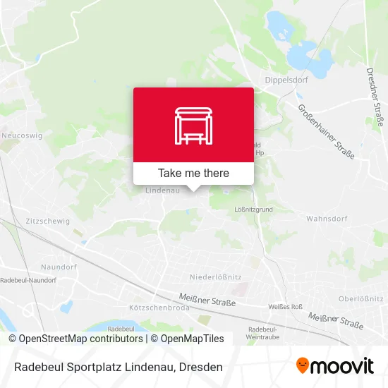 Карта Radebeul Sportplatz Lindenau