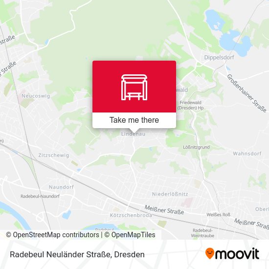 Карта Radebeul Neuländer Straße