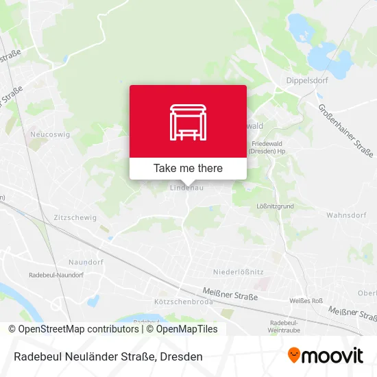 Карта Radebeul Neuländer Straße
