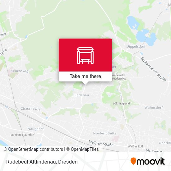 Карта Radebeul Altlindenau