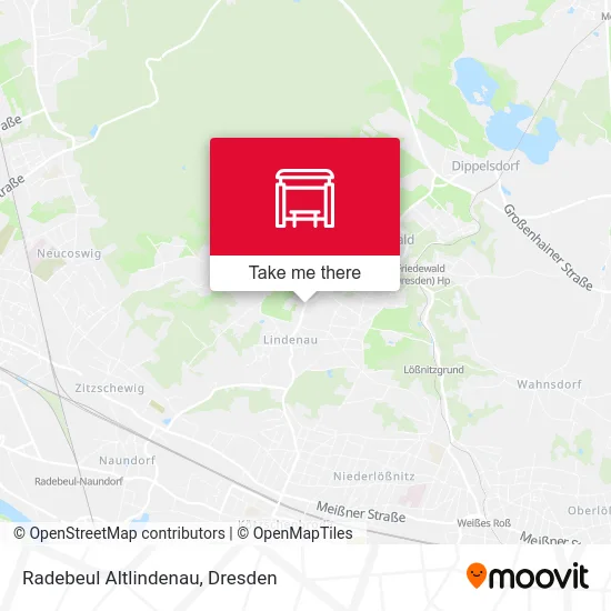 Карта Radebeul Altlindenau
