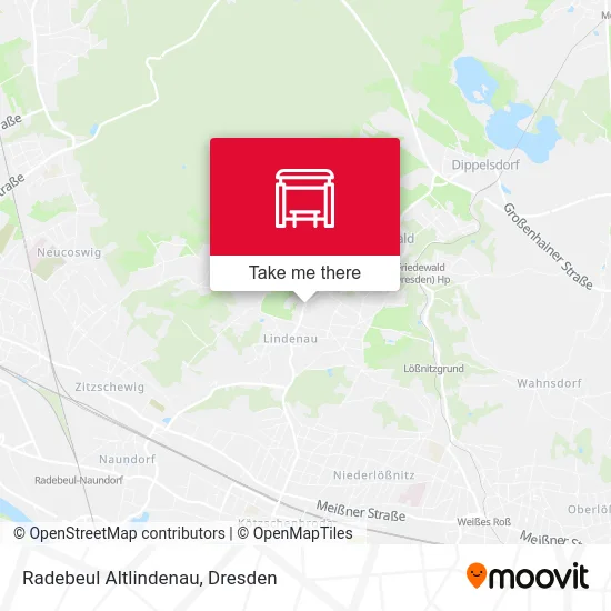 Карта Radebeul Altlindenau