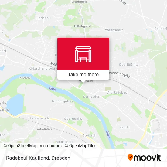Radebeul Kaufland map