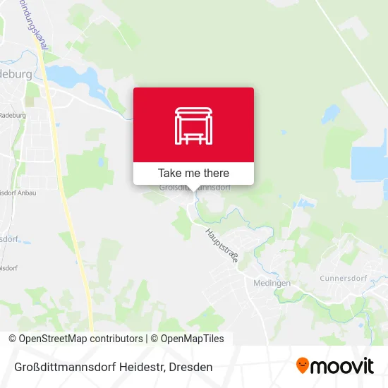 Карта Großdittmannsdorf Heidestr