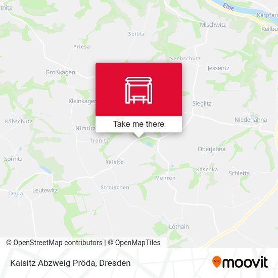Карта Kaisitz Abzweig Pröda