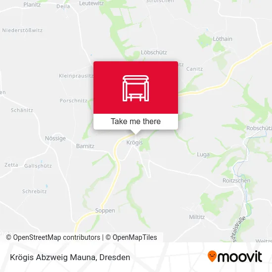 Карта Krögis Abzweig Mauna