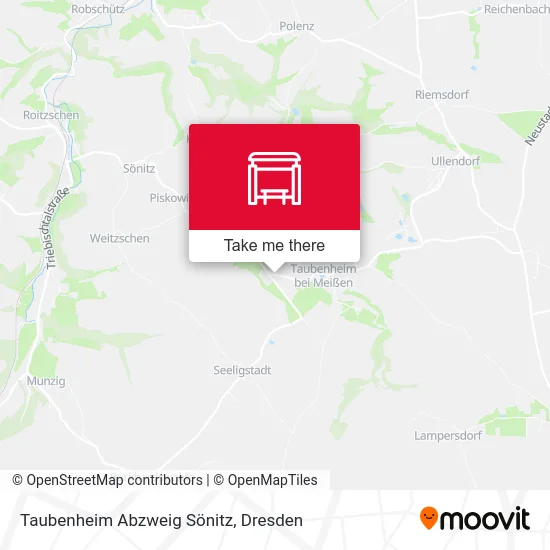 Карта Taubenheim Abzweig Sönitz