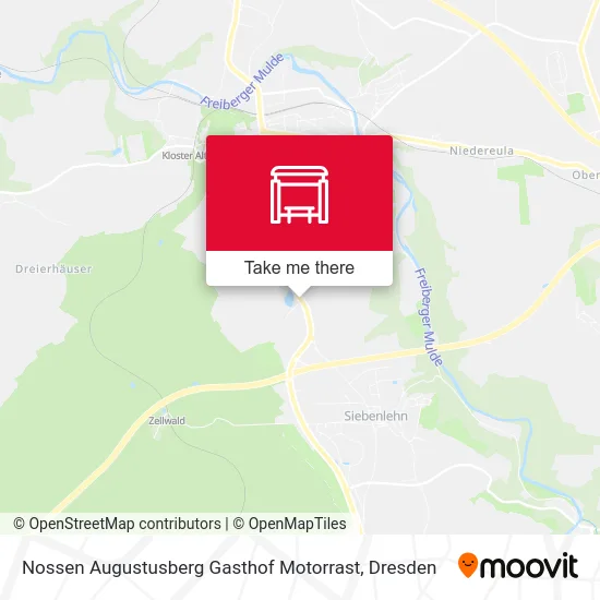 Карта Nossen Augustusberg Gasthof Motorrast