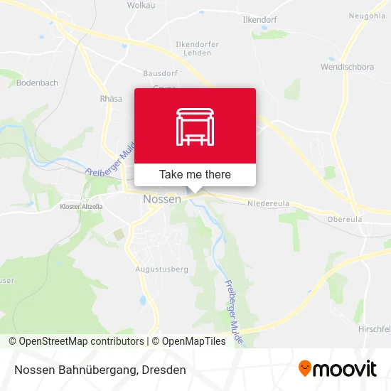 Карта Nossen Bahnübergang