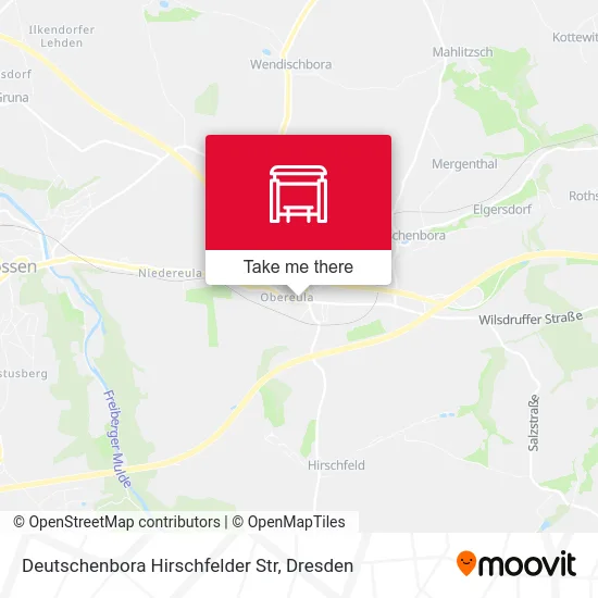 Карта Deutschenbora Hirschfelder Str