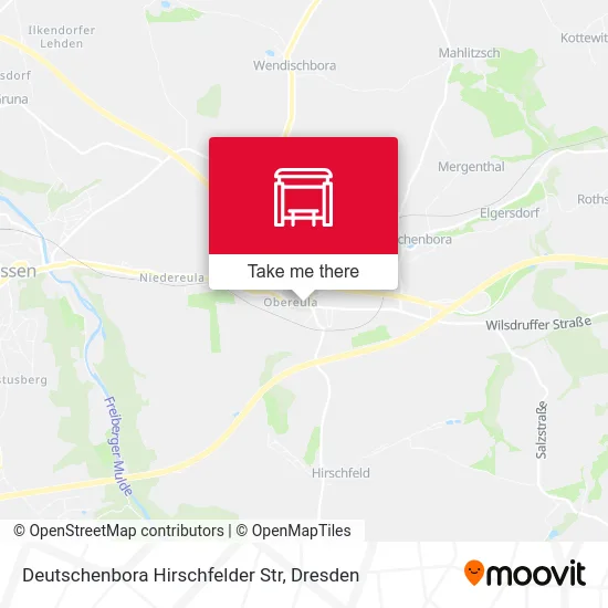 Карта Deutschenbora Hirschfelder Str