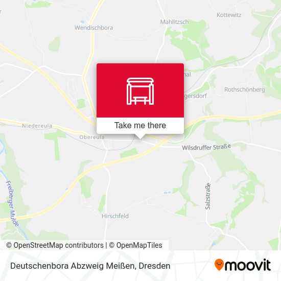 Карта Deutschenbora Abzweig Meißen