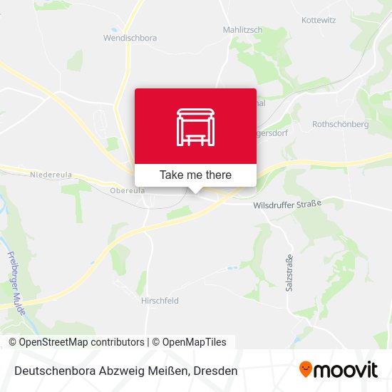 Карта Deutschenbora Abzweig Meißen