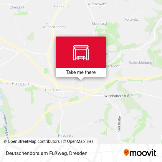 Карта Deutschenbora am Fußweg